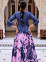 Cosmos Peplum Top with a Skirt