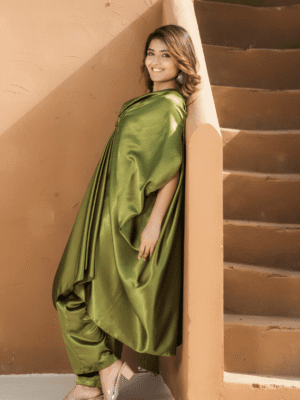 Olive green Kaftan set