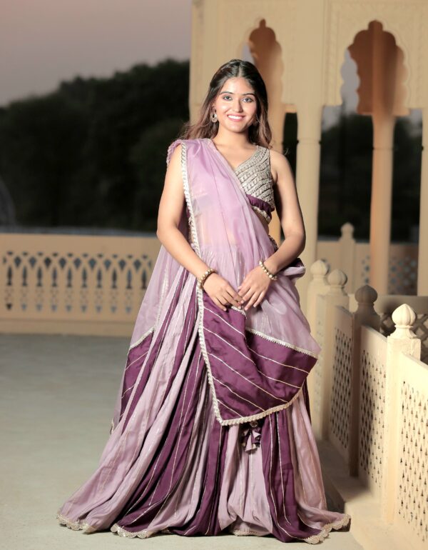 Fairy Tail Double Shade Lehenga Set