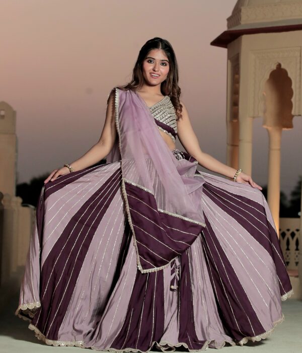 Fairy Tail Double Shade Lehenga Set