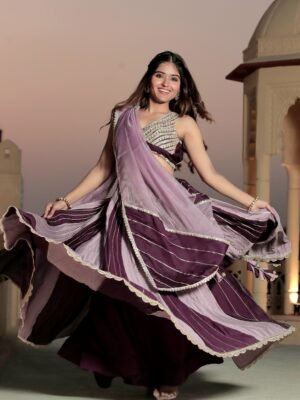 Fairy Tail Double Shade Lehenga Set