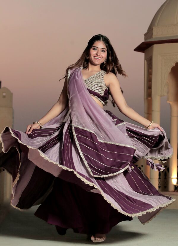 Fairy Tail Double Shade Lehenga Set