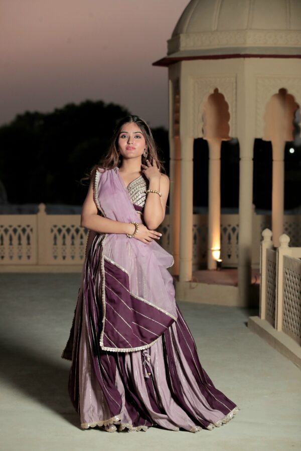 Fairy Tail Double Shade Lehenga Set