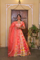 Dual Aumbre Embellished Lehenga Set