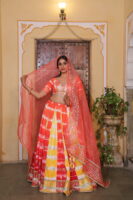 Dual Aumbre Embellished Lehenga Set