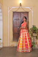 Dual Aumbre Embellished Lehenga Set
