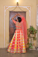 Dual Aumbre Embellished Lehenga Set