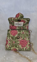 Gulab Block Print Mini Sling Bag
