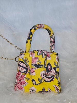 Basant Block Print Mini Sling Bag